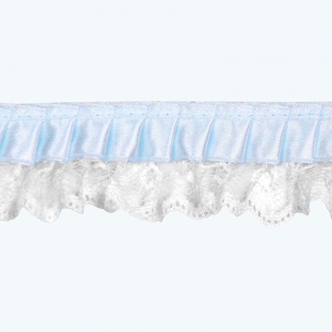 Lace Trim 1.75", 1.25", 3/4" | Light Blue Lace Trim 1.75", 1.25", 3/4" | Light Blue